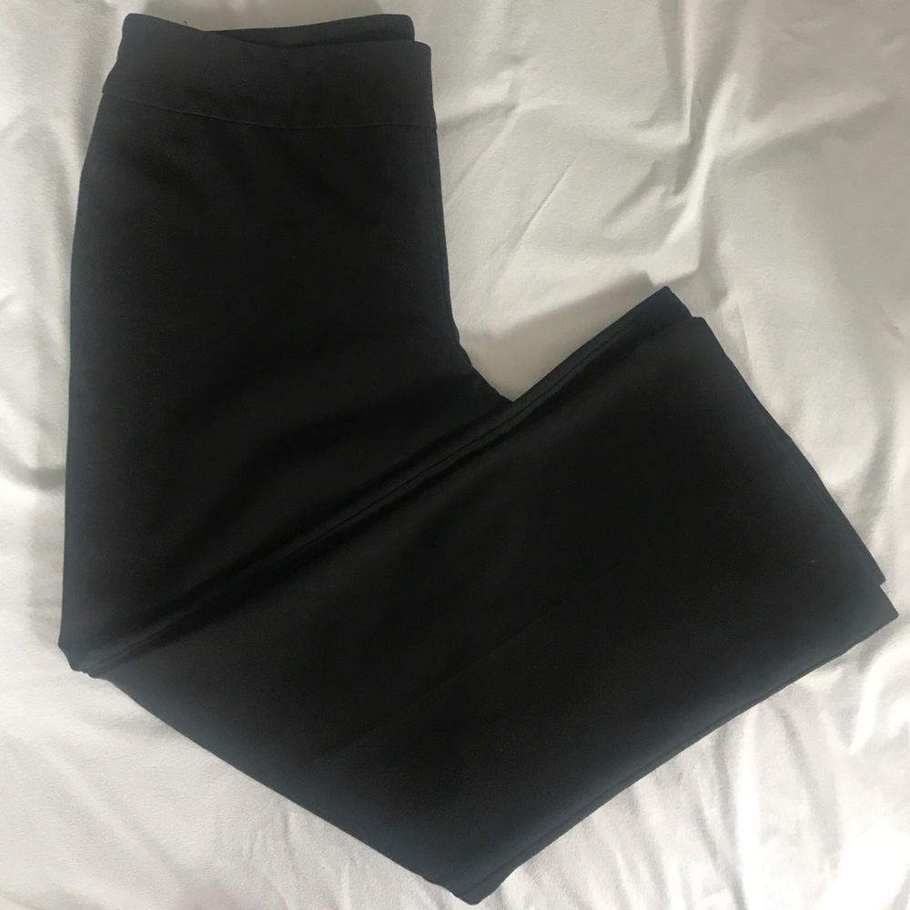Dressbarn Black Pant with wide Waistband Feature